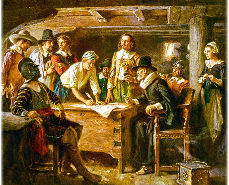 signing Mayflower